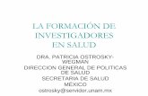 LA FORMACIÓN DE INVESTIGADORES - Consejo Nacional de ...2006-2012.conacyt.gob.mx/Becas/feria/Documents/Formacion_Investig... · nutricion. perinatologia ... 0968-0 universidad de