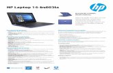 HP Laptop 14-bs003la - img.cartimex.comimg.cartimex.com/v2/pdf/14-BS003LA.pdf · HP Laptop 14-bs003la Desempeño confiable. Diseño moderno. Dale más poder a tus días con una laptop