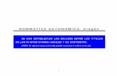 NORMATIVA AUTONOMICA. Aragón - e-edificacion.come-edificacion.com/archivos/normativa/Normativa-Aragon.pdf · - Que cumpla normativa estatal y autonómica sobre calidad, habitabilidad
