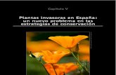 Plantas invasoras en España: un nuevo problema en las ... · ticación y cultivo de las plantas, miles de especies ... especies seleccionadas por su especial amplitud de distribución