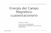 Energía del Campo Magnético cuasiestacionario · CAMPOS Y ONDAS Energía Magnética 1 2 2 Uc J La Energía de campo magnético en función de H y B Al producirse el flujo de corriente