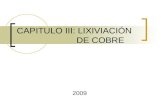 CAPITULO II: AGLOMERADO - GEOLAY · PPT file · Web view2014-10-19 · CAPITULO III: LIXIVIACIÓN DE COBRE 2009 Por aspersión Por goteo Variables del proceso Las principales variables