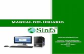 [Año] - sinfa.com.cosinfa.com.co/sites/default/files/Manual de Presupuesto.pdf · Realiza interfaces hacia Contabilidad para el registro de las cuentas de Planeación y Presupuesto.