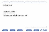 AVR-X520BT - manuals.denon.commanuals.denon.com/AVRX520BT/EU/ES/download.php?filename=/AVRX520BT/... · Selección de la fuente de entrada ... Android. Para poder utilizar la aplicación