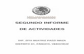 SEGUNDO INFORME DE ACTIVIDADES - Gaceta Parlamentaria ...gaceta.diputados.gob.mx/PDF/InfoDip/62/541-20141024-II.pdf · la Reforma Laboral, durante la transición; ... De todas ellas