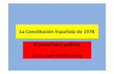 La Constitución Española de 1978 El pluralismo políticoabenaxara.com/wp-content/uploads/2017/03/Conferencia-Constitución... · Constitución de 1978 • Artículo 6: ... El historiador