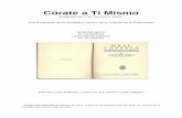 Cúrate a Ti Mismo - flores de Bach Perú · Cúrate a Ti Mismo (Publicado por C.W. Daniel Co. 1931) 1. Una Explicación de la Verdadera Causa y de la Curación de la Enfermedad .