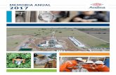 MEMORIA ANUAL 2017 - ypfb-andina.com.bo · y construcción de un sistema de compresión intermedia para mejorar la explotación de los Reservorios Yantata, Petaca y Cajones, actividad
