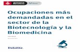 Barcelona treball Ocupaciones Biotecnologia 2015 ES .su aplicación: la biotecnología roja (aplicada