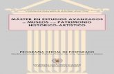 MÁSTER EN ESTUDIOS AVANZADOS DE MUSEOS …webs.ucm.es/centros/cont/descargas/documento3277.pdf · Formación en las nuevas técnicas de administración y gestión de museos, exposiciones