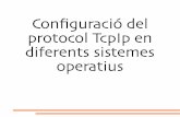 Confguració del protocol TcpIp en diferents sistemes operatius · 0b tener la dirección del servidor DNS automábcamente Usar las yguientes direcciones de servidor DNS: Servidor