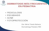 DERMATOSIS MÁS FRECUENTES EN PEDIATRIApediatrasyucatan.org.mx/docs/presentaciones/pediculosis_escabiasis... · es de 6-12 millones casos/año ... crónica de la unidad pilo sebácea