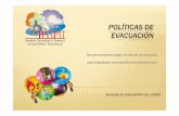 POLÍTICAS DE EVACUACIÓN para estudiantesTICAS2014.pdf · para brigadistas comunitarios de protección para brigadistas comunitarios de protección brigadistas comunitarios de protección