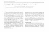 Consideraciones farmacológicas en el manejo anestésico del ...revistachilenadeanestesia.cl/PII/revchilanestv44n01.05.pdf · empeorando el edema tisular. Al estado hipovolémico