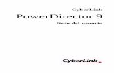 CyberLink PowerDirector 9download.cyberlink.com/ftpdload/user_guide/powerdirector/9/Power... · - grabe, recorte, corte, mejore y añada efectos al audio en la línea de tiempo del