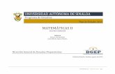 MATEMÁTICAS II - prepaguamuchiluas.files.wordpress.com · Plan de Estudios 2015 ... el programa de Matemáticas II pone énfasis en la promoción y desarrollo de algunas ... recursos