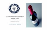 COMPAÑÍA DE VIÑEDOS IBERIAN · compaÑÍa de viÑedos iberian vinos de finca dossier tÉcnico/empresa familia osborne - osborne