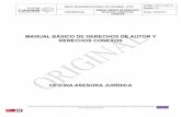 MANUAL BÁSICO DE DERECHOS DE AUTOR Y DERECHOS …rtvc-assets-sistemasenalcolombia.gov.co.s3.amazonaws.com/MANUAL_DE... · - El Decreto 460 de 1995, que reglamenta el Registro Nacional