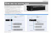 NX- E/S de la serie NX - assets.omron.eu · sin tornillos para el cableado de campo directo • Modelos de tarjetas de alta densidad de E/S ... Tapa de fin Cabecera EtherNet/IP E/S