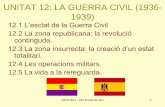 UNITAT 12: LA GUERRA CIVIL (1936- 1939) - blocs.xtec.catblocs.xtec.cat/.../2013/03/UNITAT-12.-LA-GUERRA-CIVIL-1936-1939.pdf · 12.1 L’esclat de la Guerra Civil • El govern va