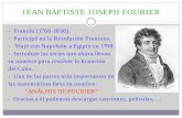 JEAN BAPTISTE JOSEPH FOURIER - personales.unican.espersonales.unican.es/lafernandez/SERIES DE FOURIER - APLICACIONES.pdf · Las representaciones gráficas: ... oscilaciones eléctricas