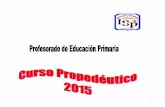 Presentación General 3 - ispn4-santafe.edu.arispn4-santafe.edu.ar/Informacion/Propedeutico/Primaria_2015.pdf · 1.- Condiciones de ingreso Los requisitos para la inscripción regular