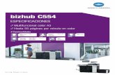 bizhub C554 DATASHEET SP - copiadorasenventa.comcopiadorasenventa.com/images/copier-brochures/Konica-Minolta... · Descripciones bizhub C554 Centro de comunicación de 55 ppm b/n