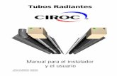 Tubos Radiantes - serprogas.clserprogas.cl/catalogos-01/Manual_Tubo_Radiante.pdf · Función: dispositivo detector de falta de tiraje o insuficiente caudal de aire para la combustión,