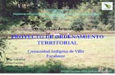 PROYECTO DE ORDENAMIENTO TERRITORIAL - iacatas.org.mx · través de un proceso participativo de Ordenamiento Territorial generar un plan ... • Existencia de programas gubernamentales