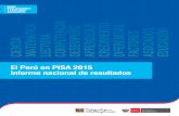 El Perú en PISA 2015 Informe nacional de resultadosumc.minedu.gob.pe/wp-content/uploads/2017/04/Libro.pdf · El Perú en PISA 2015. Informe nacional de resultados 8 PISA. También