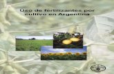 Uso de fertilizantes por cultivo en Argentina · respecto de la delimitación de sus fronteras o límites. ... en 1960 Argentina participaba de un tercio de las exportaciones mundiales