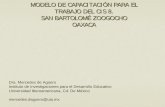 MODELO DE CAPACITACIÓN PARA EL TRABAJO DEL CIS 8. …universidadiberoamericana.edu.mx/web/html/inide/pdf/panel1/Pres... · Académica Primaria Economato ... capacitación para el