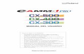CX-500/400/300, Manual del Usuario - Roland Care Service & …support.rolanddga.com/docs/documents/departments... · 2018-01-25 · 4-4 Ajustar el punto de origen ... 2-1 Frontal