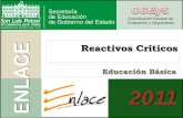 Educación Básica - cpte.gob.mx · El documento Contenidos Críticos de la Educación Básica contiene los contenidos curriculares o temas a nivel estatal, que con base en los resultados
