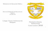 Dirección Regional de Educación de Aguirre Circuito 02profesctpmatapalo.weebly.com/uploads/4/2/7/8/42786757/normativa... · Aprendizajes, Decreto Ejecutivo N° 35355 – MEP de