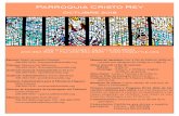 Parroquia Cristo Rey - parish.ckseattle.org 2018 10-21.pdf · Misa en Días de precepto: Previo aviso ... on respecto al posible futuro cambio del horario de misas, ... MINISTERIO