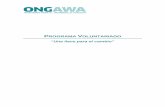 Programa Voluntariado - ongawa.org · Consolidar la línea de voluntariado corporativo, como un resultado de la colaboración existente entre ONGAWA y las diferentes entidades privadas