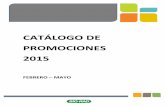 CATÁLOGO DE PROMOCIONES 2015 - Crissof de Méxicocrissof.com.mx/images/Prom.pdf · - Capacidad para ensayos multiplex de hasta 5 genes blanco. -Optimización de reacciones en una