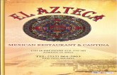 Menu - El Azteca Ankenyelaztecaankeny.com/menu.pdf · mexican restauranr & cantina 1701 se delaware ave. ste 300 ankeny, ia 50021 tel: (515) 964-5903 fax: (515) 964-5912 visa mastercata