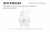 Medidor de estrés térmico WBGT - extech.com · Manual de usuario Medidor de estrés térmico WBGT Modelo HT200 Traducciones del Manual del Usuario disponibles en