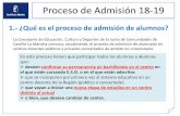 1.- ¿Qué es el proceso de admisión de alumnos?ies-aldebaran.centros.castillalamancha.es/sites/ies-aldebaran... · centro o en el de adscripción de aquellos alumnos que desean