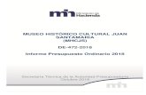 MUSEO HISTÓRICO CULTURAL JUAN SANTAMARIA (MHCJS) … MHCJS Informe... · Resumen Ejecutivo ... de los costarricenses la gesta heroica contra el invasor filibustero en 1856-1857.