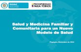 Salud y Medicina Familiar y Comunitaria para un Nuevo ... - … · • Contexto familiar y comunitario. ... Intersectorialidad. Planes territoriales. Gestión Integral del Riesgo