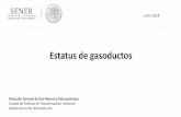 Estatus de gasoductos - gob.mx · 2 1. Expansión de la Red de Gasoductos 2012-2019 Al inicio de la presente Administración, operaban en México 11,347 km de gasoductos de transporte.