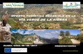 Oferta turística accesible en la VÍA VERDE DE LA SIERRA · ... 1 proveedor de turismo activo, accesibles y practicables Estación de Coripe: ... Alquiler de bicicletas especiales