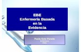 EBE Enfermería Basada en la Evidencia - Asociación ... · solucionar algunos problemas solucionar algunos problemas de nuestra de nuestra práctica ... 5-- Pasos para la práctica