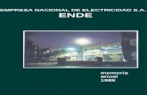 EMPRESA NACIONAL DE ELECTRICIDAD S.A. ENDE · Código de Electricidad, 10 que obliga a un cuidadoso manejo financiero de la Empresa. Por otra parte, la crísis económica que afectó