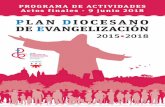 Programa de actividades – Actos finales PDE 2015·2018 · plan diocesano de evangelizaciÓn archidiÓcesis de madrid colabora plan diocesano de evangelizaciÓn 2015 2018 se168913