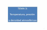 TEMA 3: Temperatura, presión y densidad atmosféricas · En invierno, al disminuir la temperatura, se forman zonas de alta presión en superficie: el frío baja la densidad, la columna