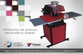 Máquina de prensa neumática doble. · TM Características técnicas y Garantía Prensa plana neumática doble de 40x60 cm. Control Digital: El panel de control digital controla